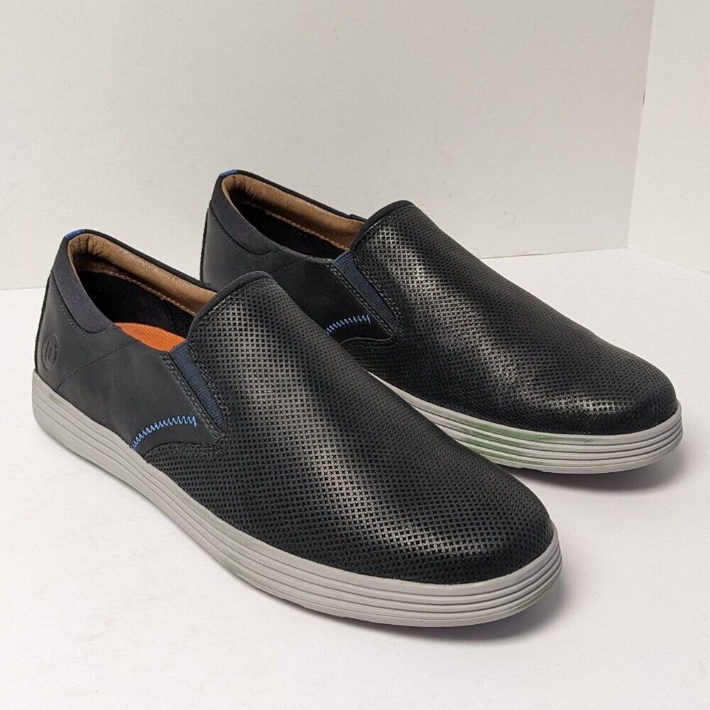 Dunham Colchester Slip-On Loafers, Navy Leather, Mens 11 M